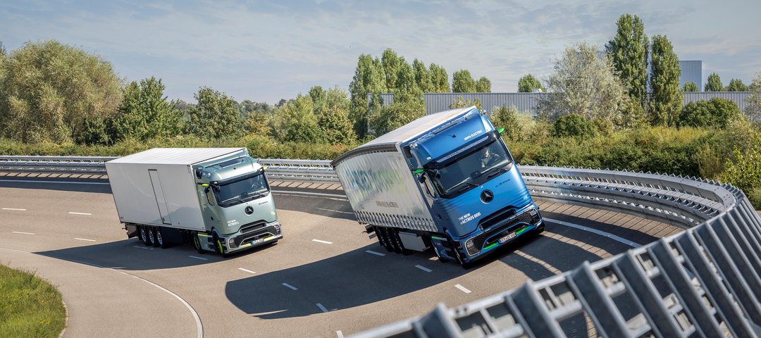 Mercedes-Benz Actros and eActros trucks